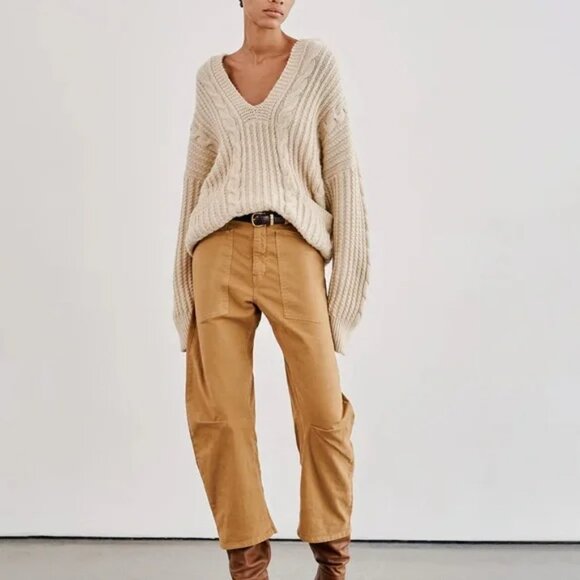 Nili Lotan Shon Brown Pants 8 - Picture 1 of 15